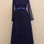 Maxi In Net With Velvet Embossed Flowers