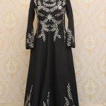 Embrioded Maxi In Raw Silk