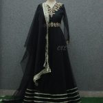 V Neck Embrioded Frock
