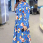 Blue Floral Maxi